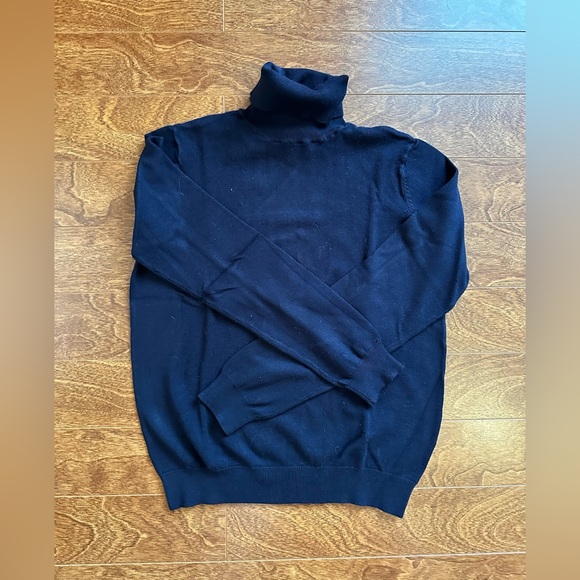 Navy Turtleneck Sweater - Picture 4 of 4